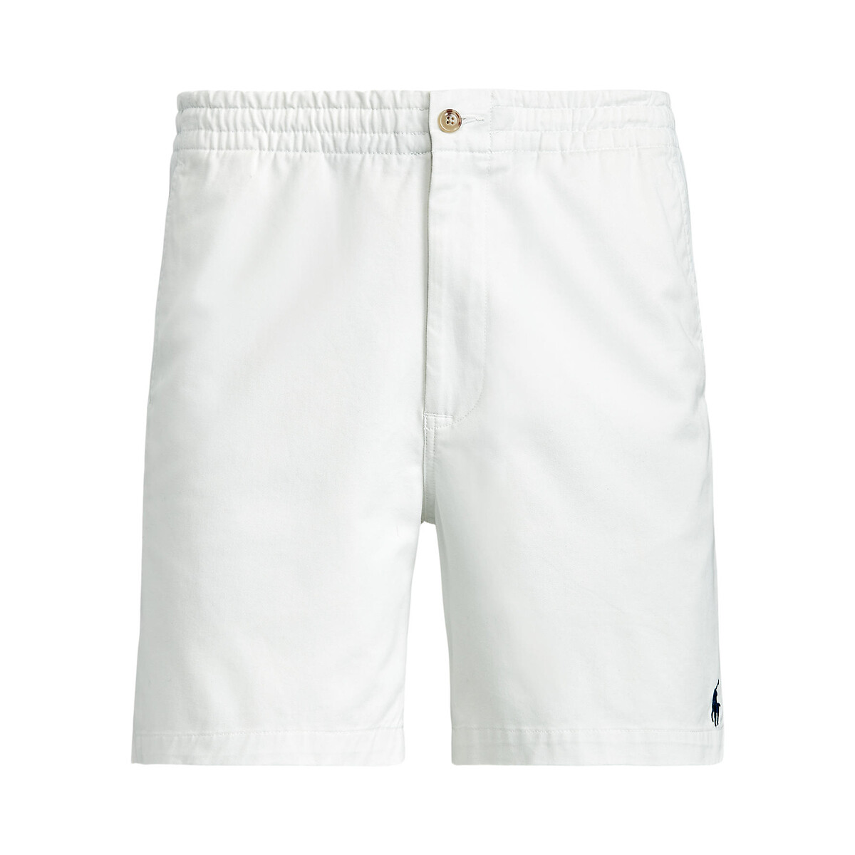 POLO RALPH LAUREN<br>Shorts retos em algodão elástico, estilo preppy