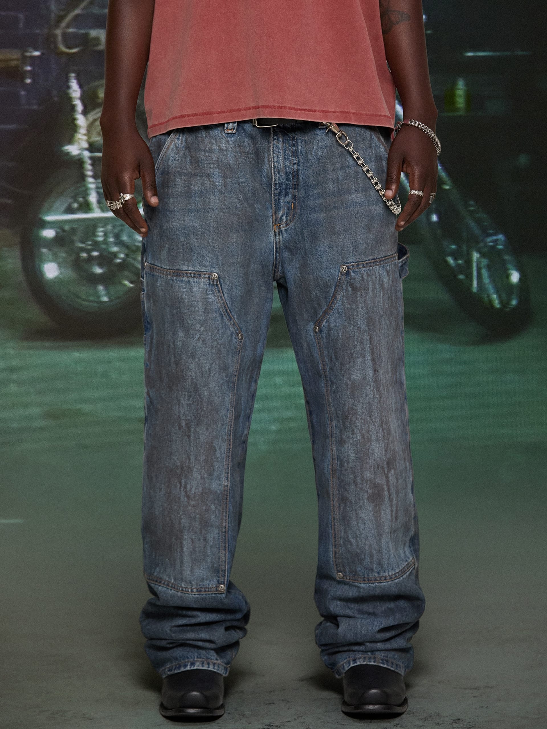 Calça jeans HARDSTONE Denim Carpenter