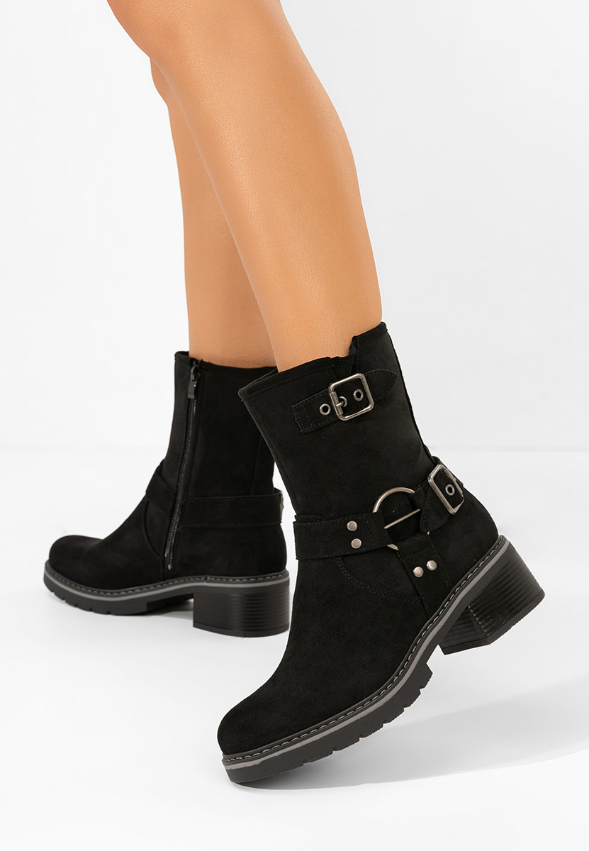 Bottines à talon noires Gleira