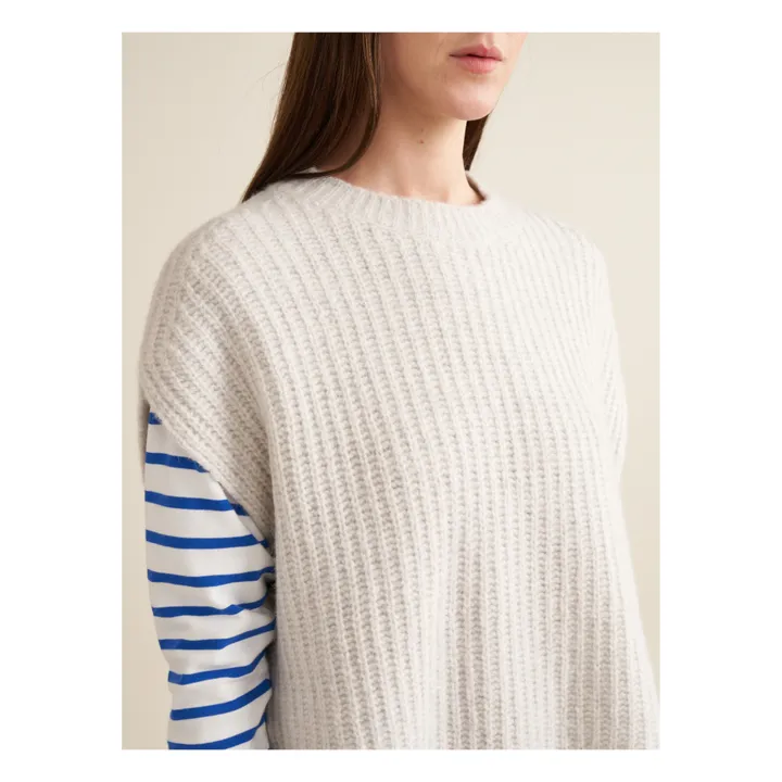 Bellerose Pull Areg Laine Mérinos Extra Fine - Collection Femme | Ecru