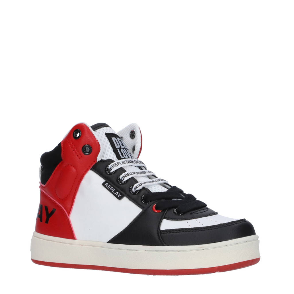 REPLAY Cobrasneakers rood/zwart/wit