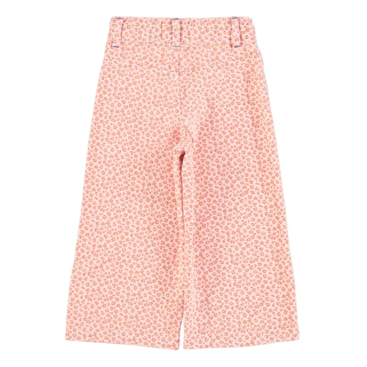 Piupiuchick Pantalon Flare Léopard | Rose pâle