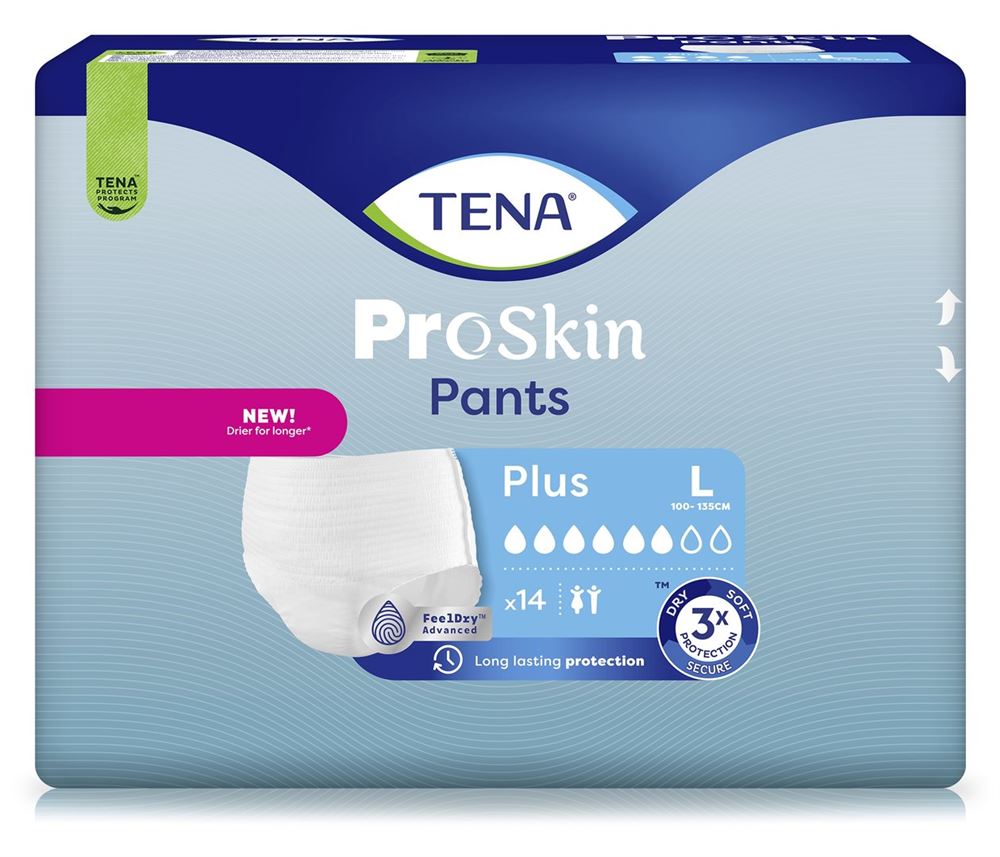 TENA Pants Plus<br>14 Stück, L 100-135cm, (neu)