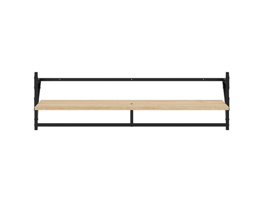 VIDAXL - Etagère murale Ensemble d'étagères murales avec barres 6 pcs chêne sonoma