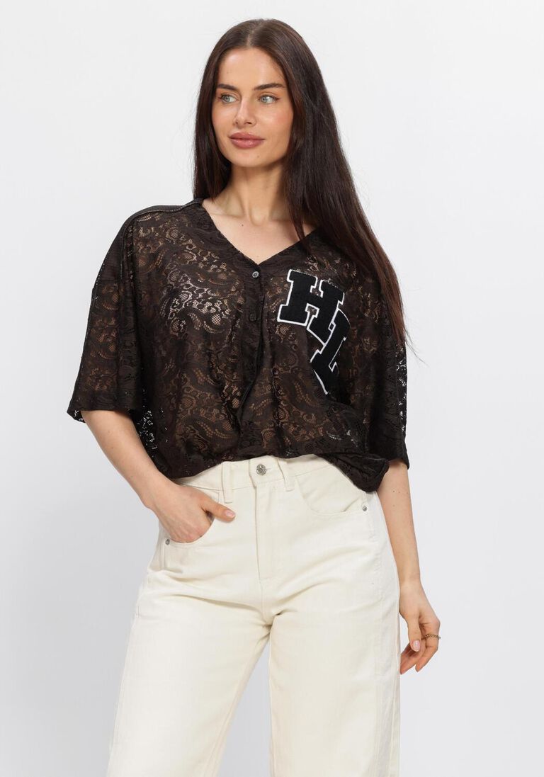 bruine haute l'amitié top court lace tee