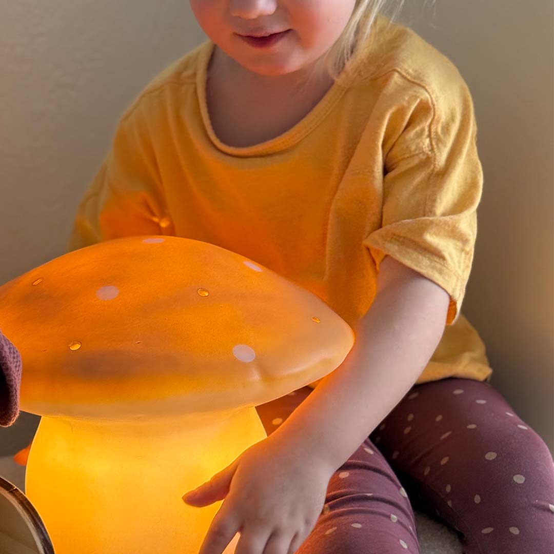 Egmont toys heico lamp zwam mokka - 31 cm
