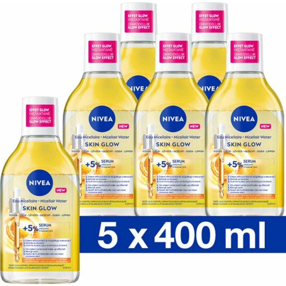 5x Nivea Serum-Infused Micellair Water Glow400 ml