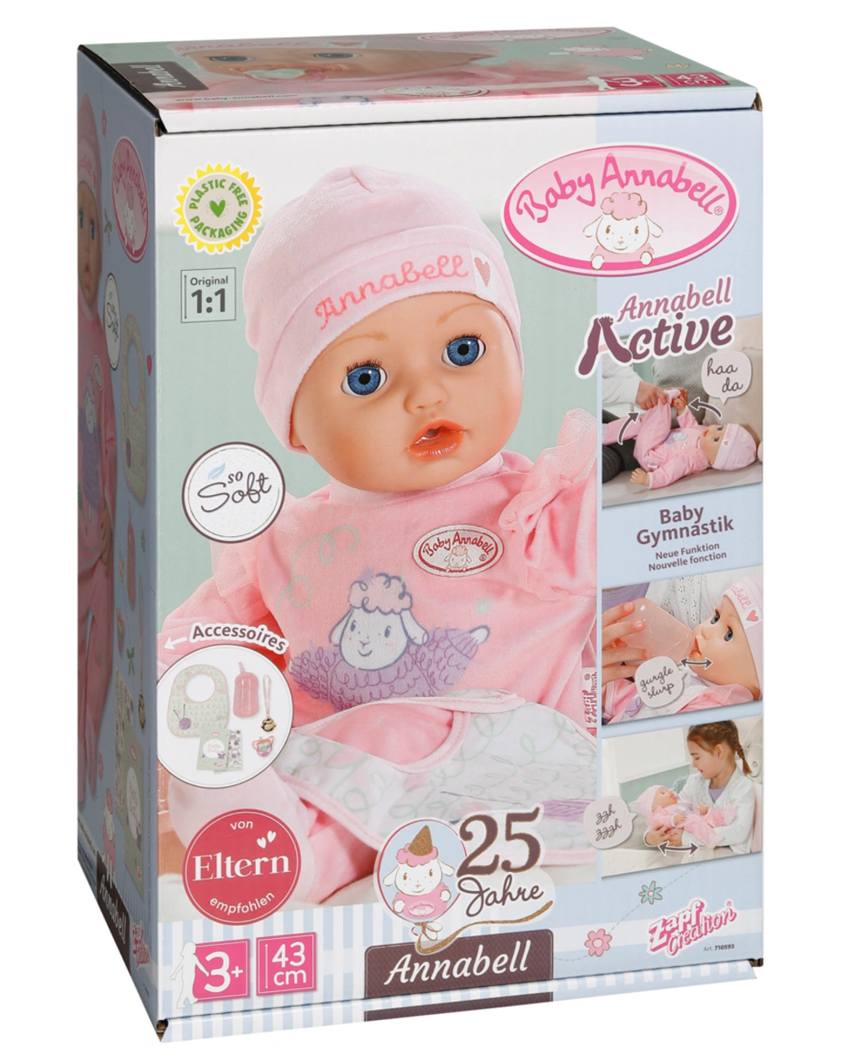 Baby Annabell® Puppe ACTIVE ANNABELL (43cm)