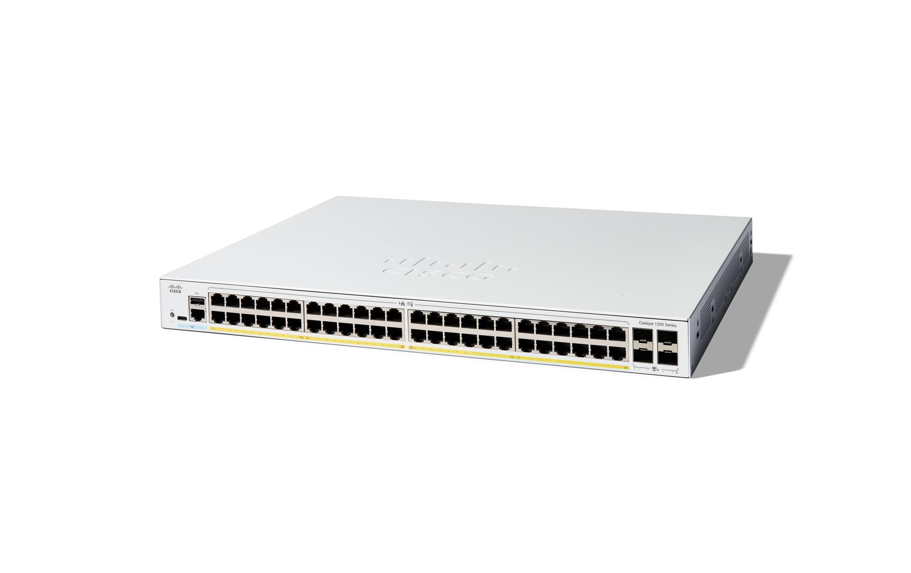 Switch Catalyst C1200-48T-4X 52 Port<br>Cisco Catalyst Switches der Serie 1200