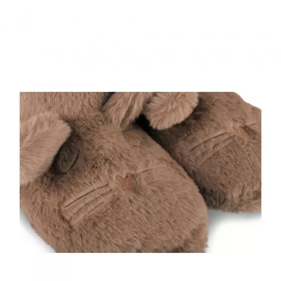 Chaussons bottines MARRON LOVELY SKULL