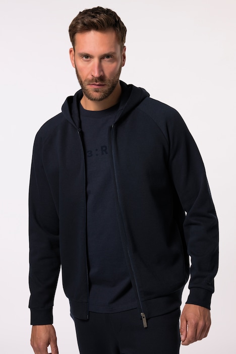 JP AWARE Loungewear-Kapuzenjacke, Nachhaltigkeit, GOTS zertifizierte Biobaumwolle, bis 8 XL
