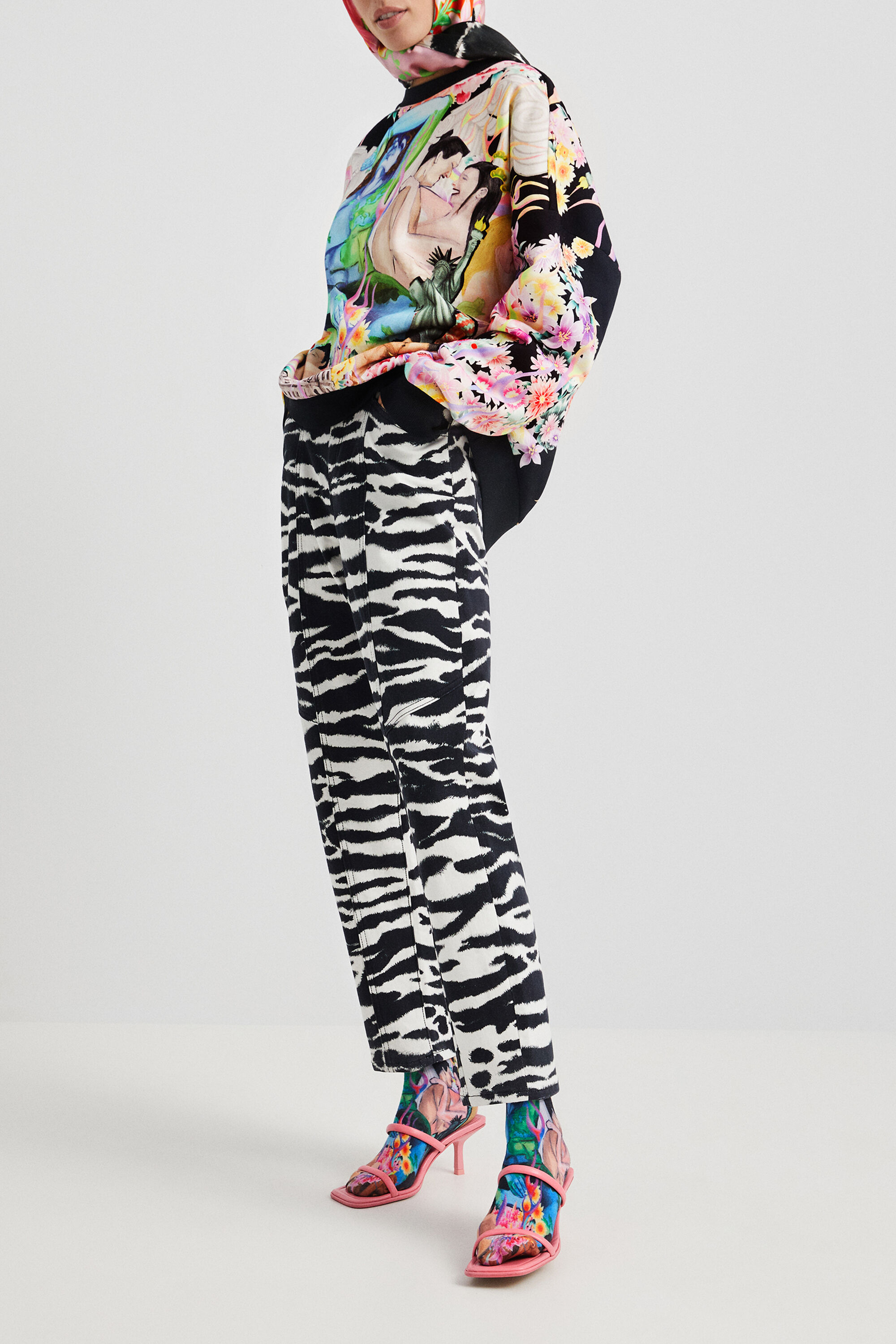 Sweat-shirt oversize fourré
