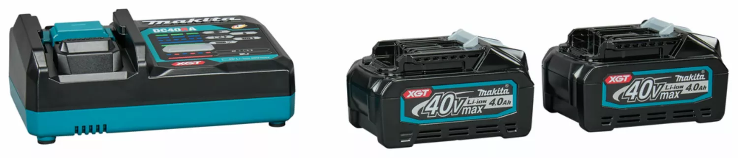 Makita 191L77-9 40V Li-ion accu starterset (2x 4.0Ah accu)   lader
