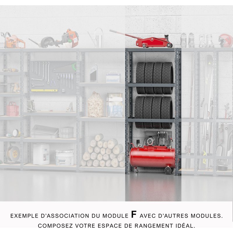 Rayonnage MODULO - Module Extension F