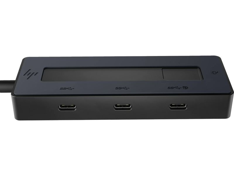 HP Universal USB-C Multiport-Hub Kompakter USB-Hub mit 4 vielseitigen USB-C Anschlüssen