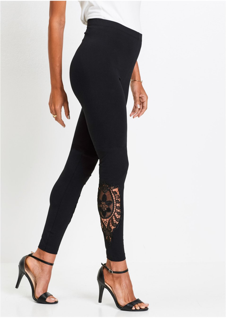 Legging avec dentelle