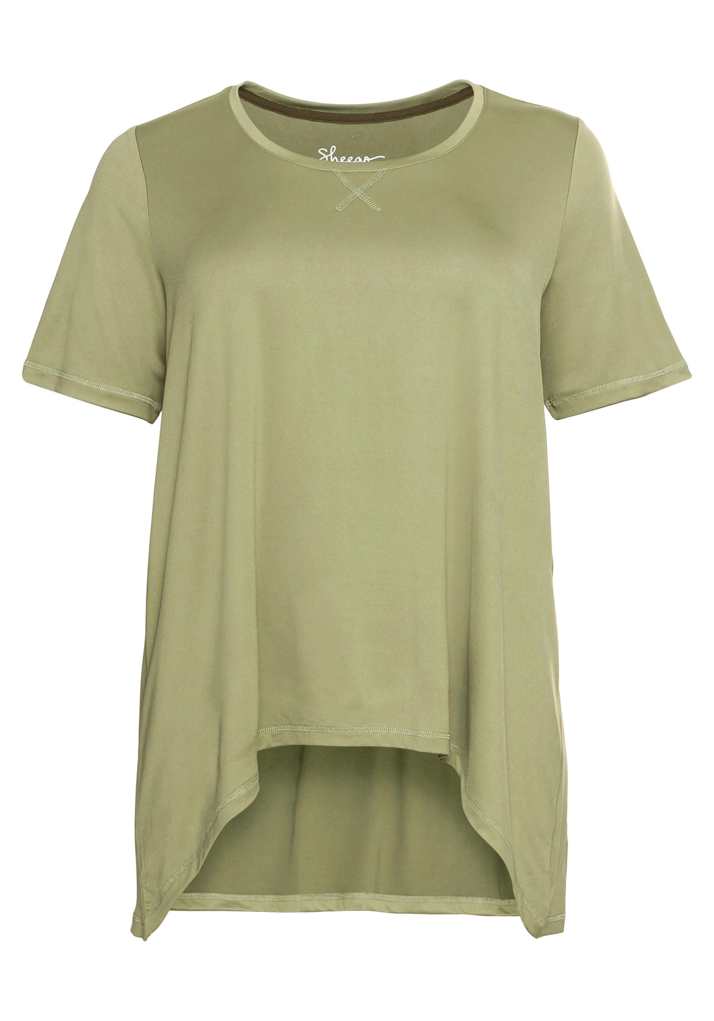Funktionsshirt mit vorn gerundetem Saum