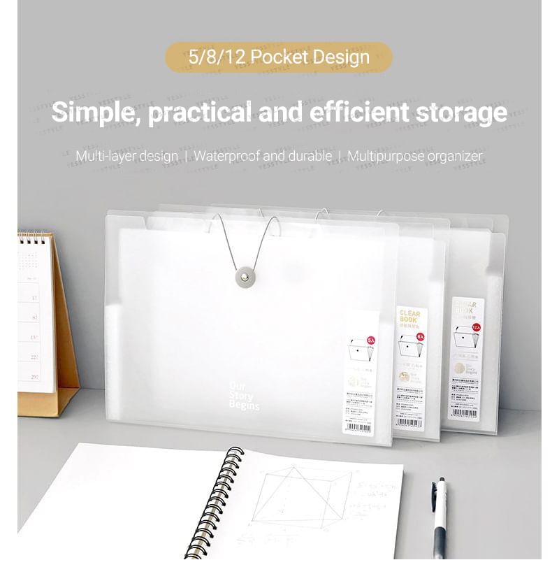 Schattige essentials - A4 uitvouwbare documentenmap