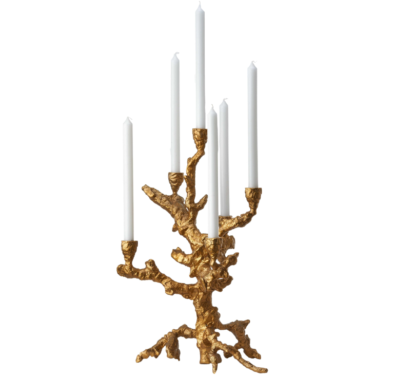 POLSPOTTEN Apple Tree kandelaar goud