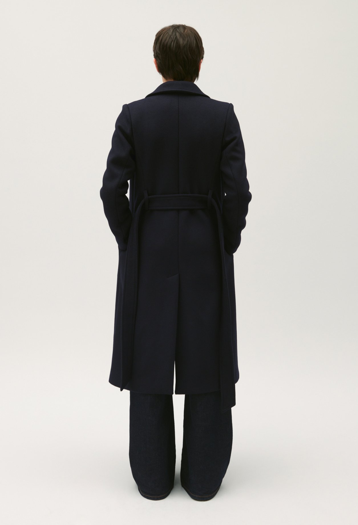 Manteau long marine