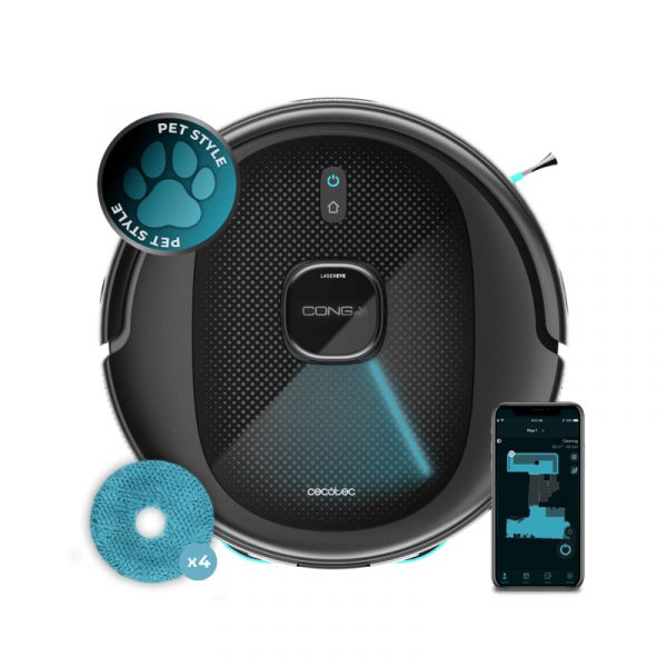 Cecotec Robot Aspirador Conga 9590 Spin Revolution Ultra Power
