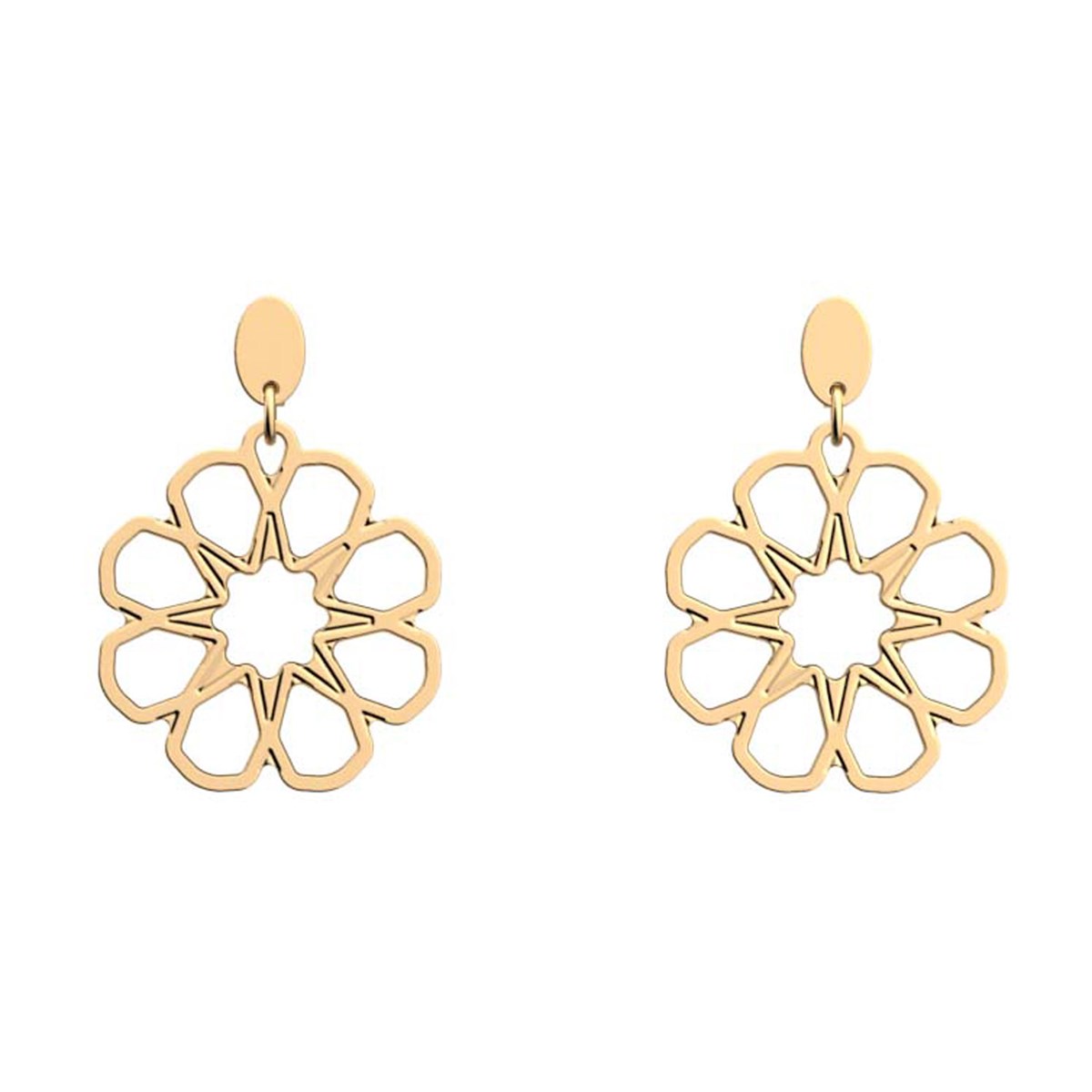 Boucles d'oreilles Les Georgettes Arabesquedorée 25 mm