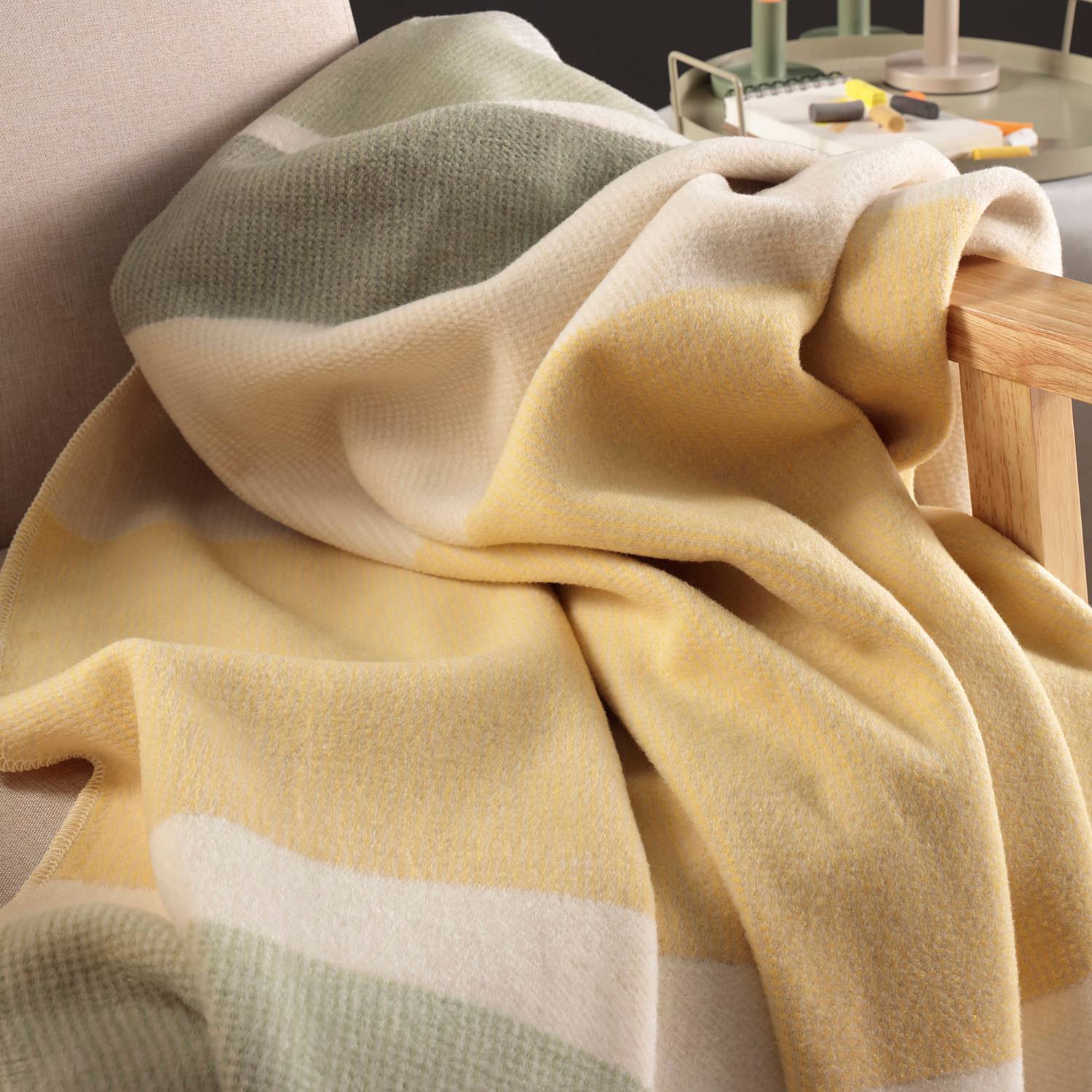 Biederlack Jacquard Wohndecke 