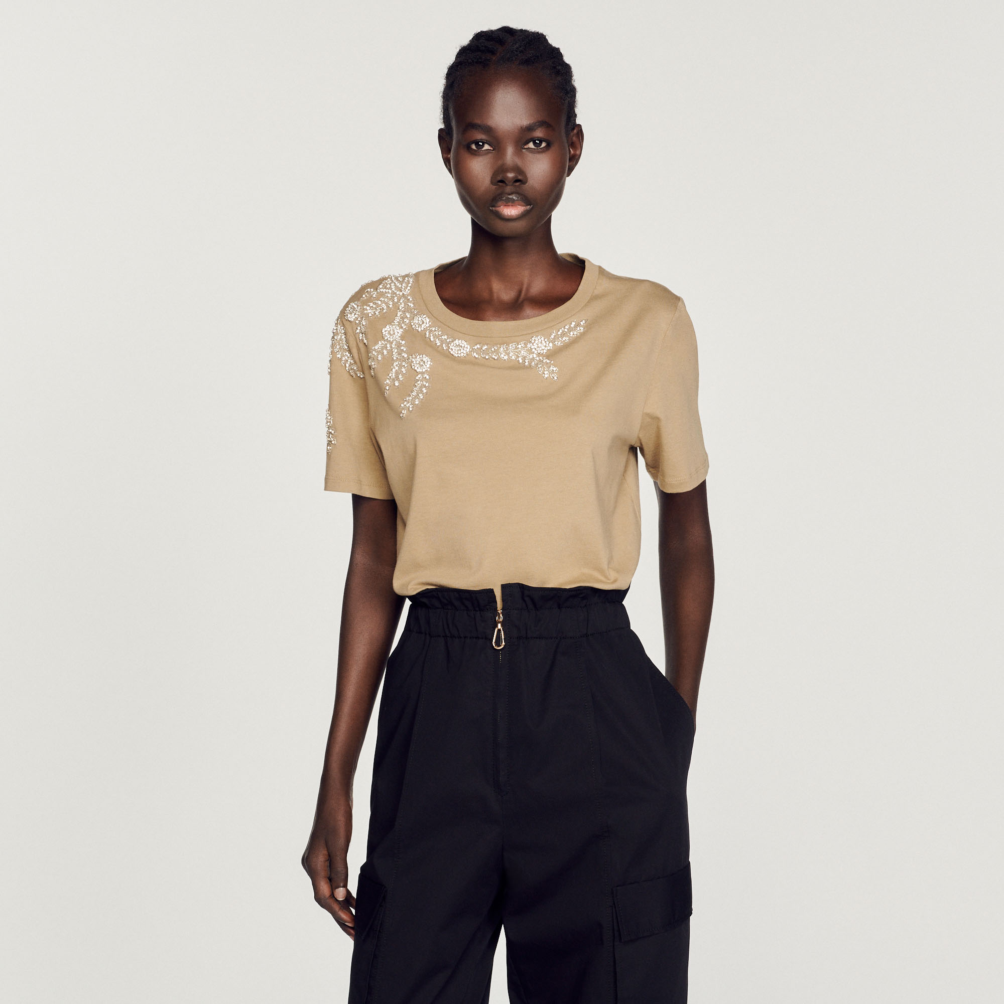 T-shirt orne de strass