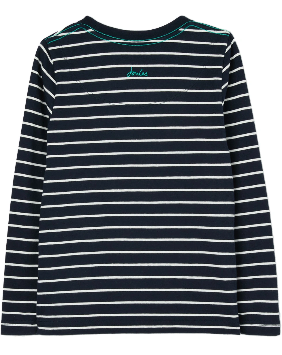 Langarmshirt FINLAY STRIPE CROCODILE in navy