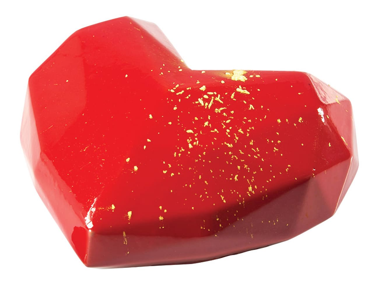 Moule silicone - coeur Origami - 15 x 13,5 cm - Silikomart