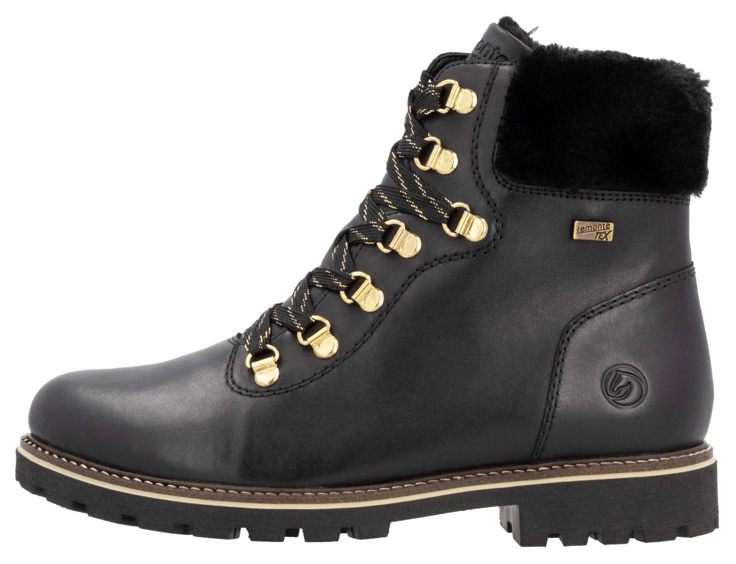 Remonte Winterboots  , Blockabsatz, Winterstiefelette, Schnürstiefelette mit TEX-Membran