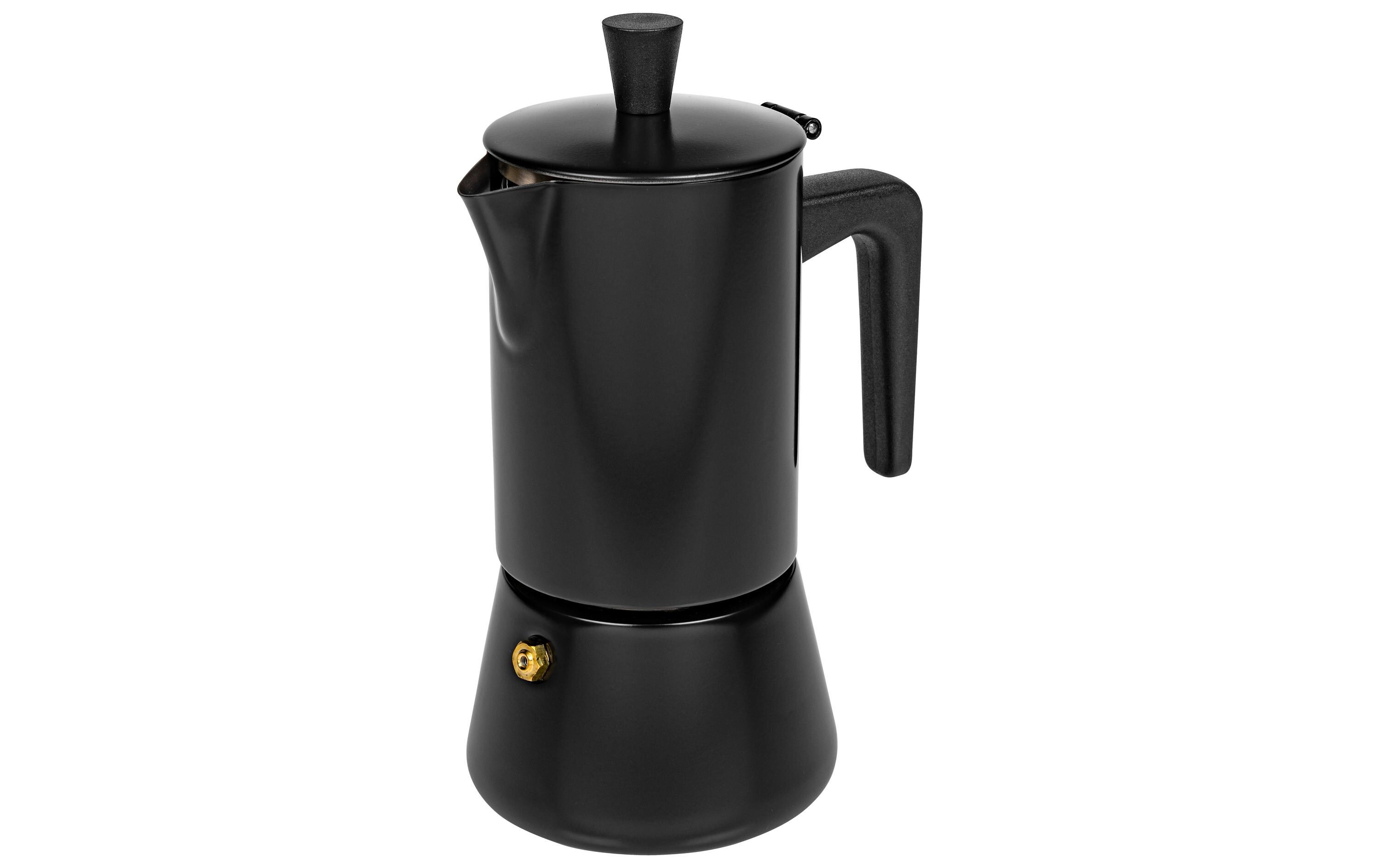 Espressokocher Chicchi 4 Tassen, SchwarzEspressokanne für traditionelle Kaffeezubereitung