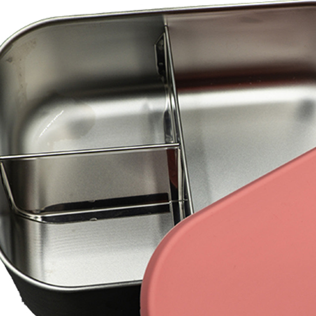 blafre rvs lunchbox - roze