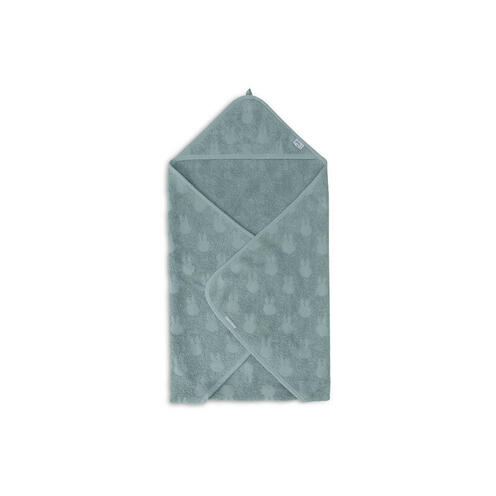 Cape de bain éponge jacquard 75x75 Miffy peekaboo - Sea green - JOLLEIN