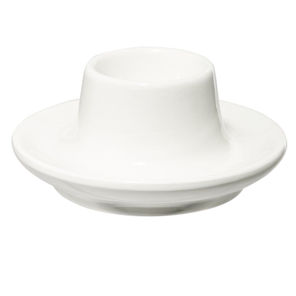 Coquetier rond blanc en dolomite Ø5xH2,3cm
