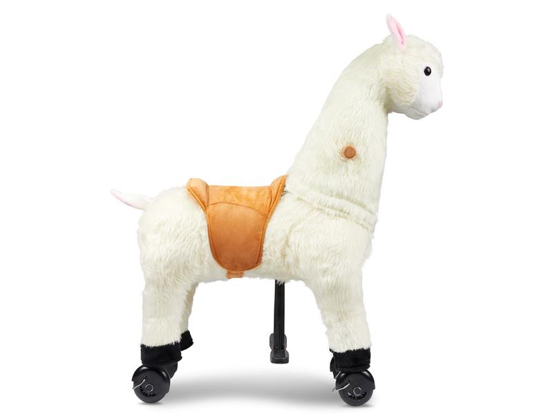 zoosy Reittier Lama Reittier Lama mit Rollen an den Füssen