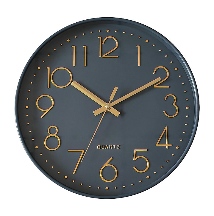 Horloge mural intérieur bleu foncé Ø30,5cm