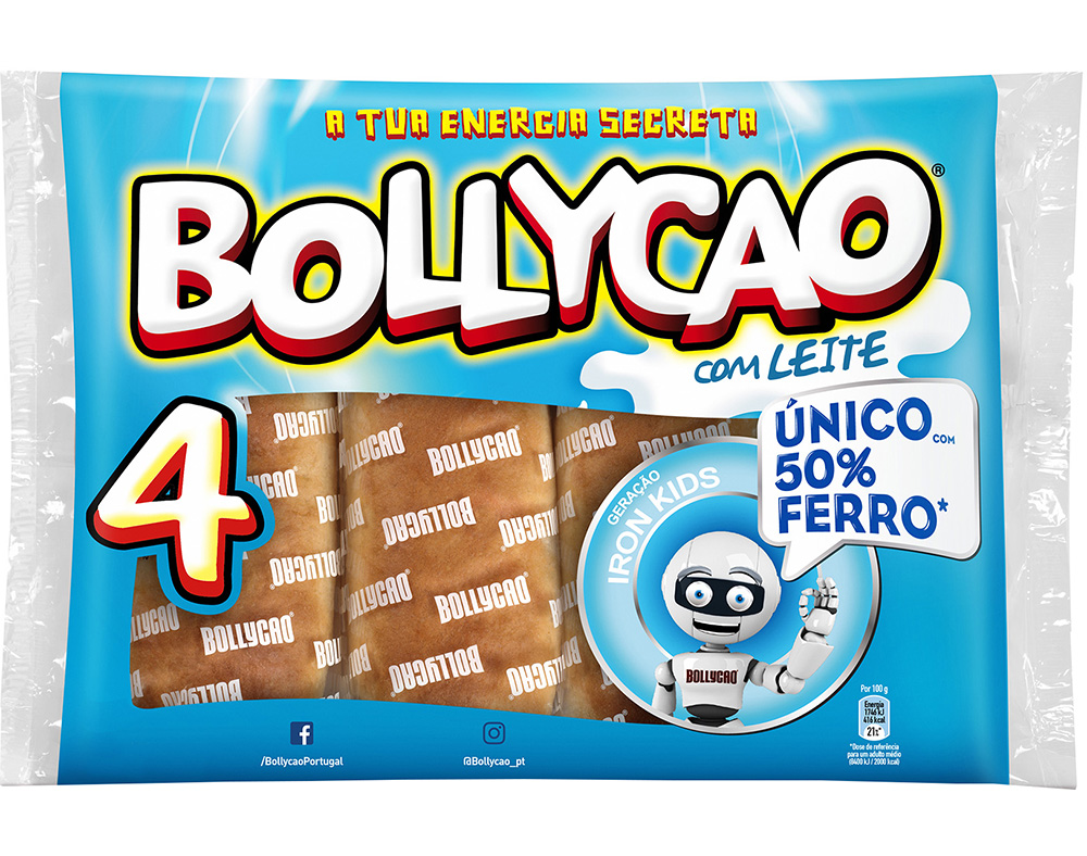 BOLO BOLLYCAO RECHEADO COM LEITE 4UN 228G