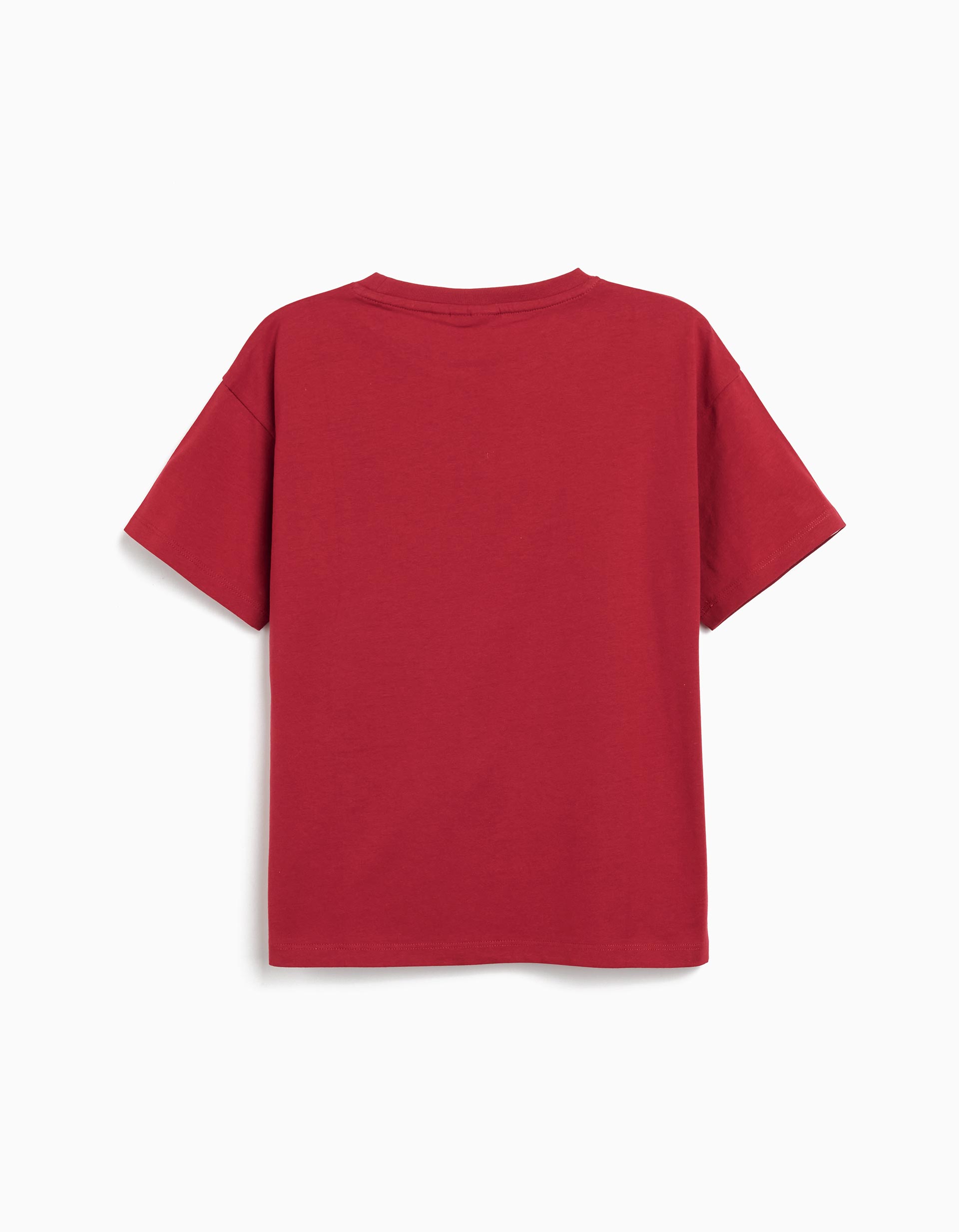 T-shirt 'Sonic', Menino, Vermelho Escuro