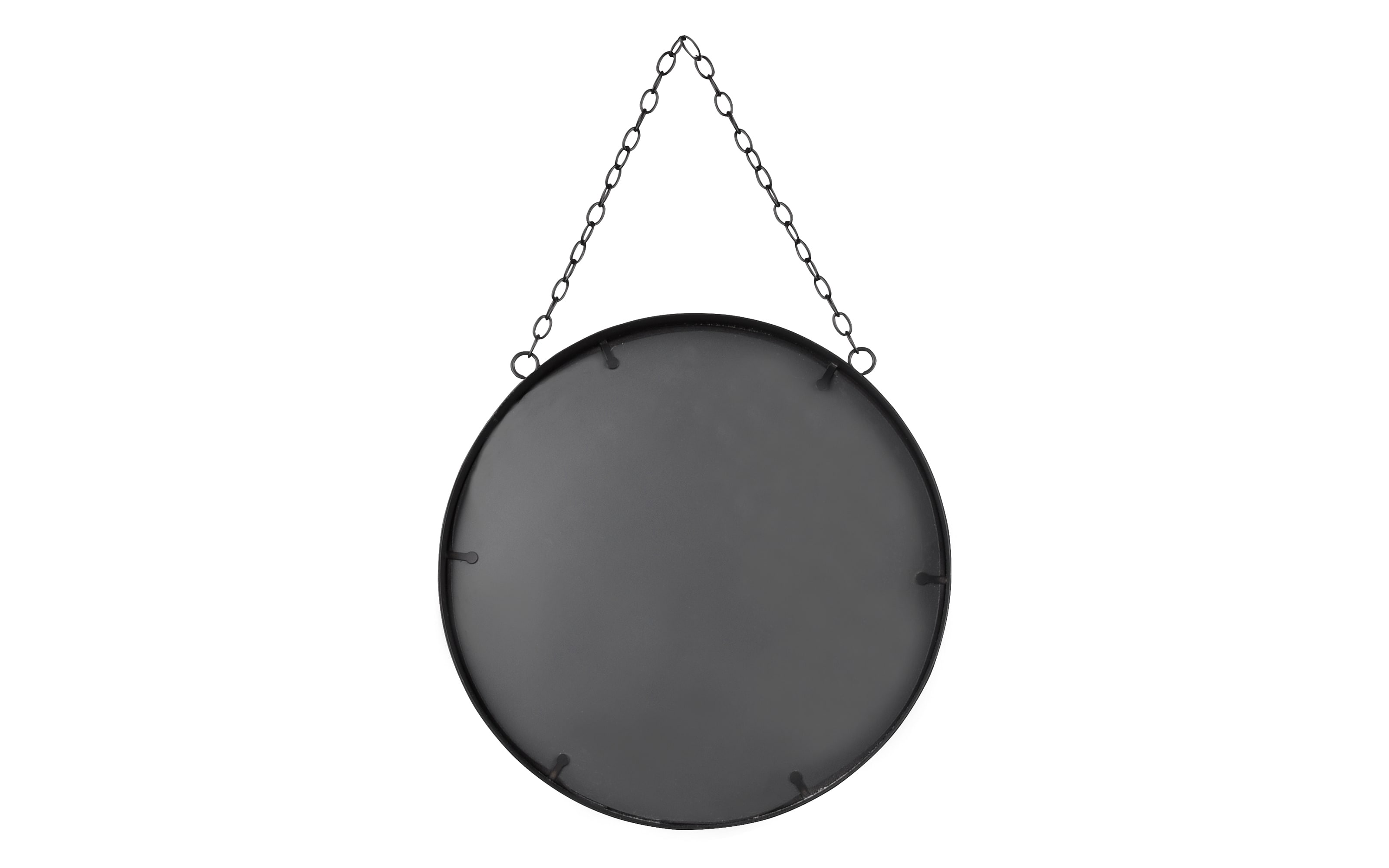 Metallspiegel Sabine, schwarz, 25,5 cm