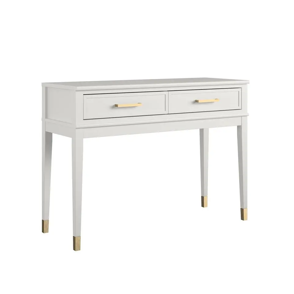 Westerleigh - Consoletafel met 2 laden in wit MDF