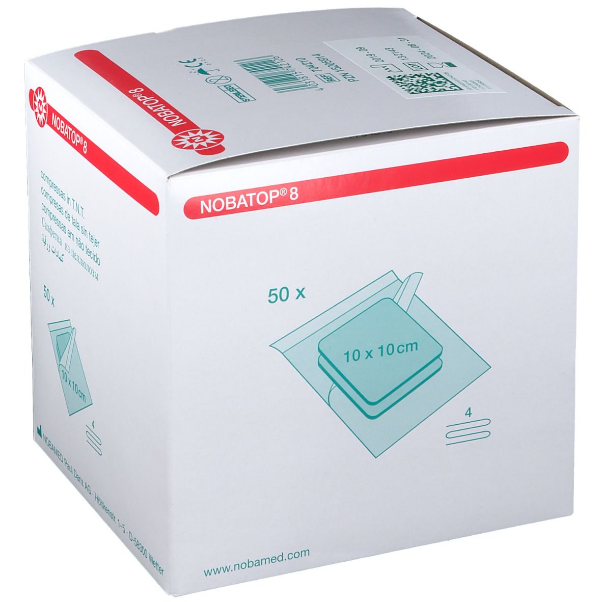 NOBATOP® 8 10x10 cm steril