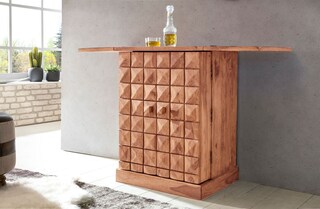 Barschrank Lucca 65 x 91 cm Akazie massiv