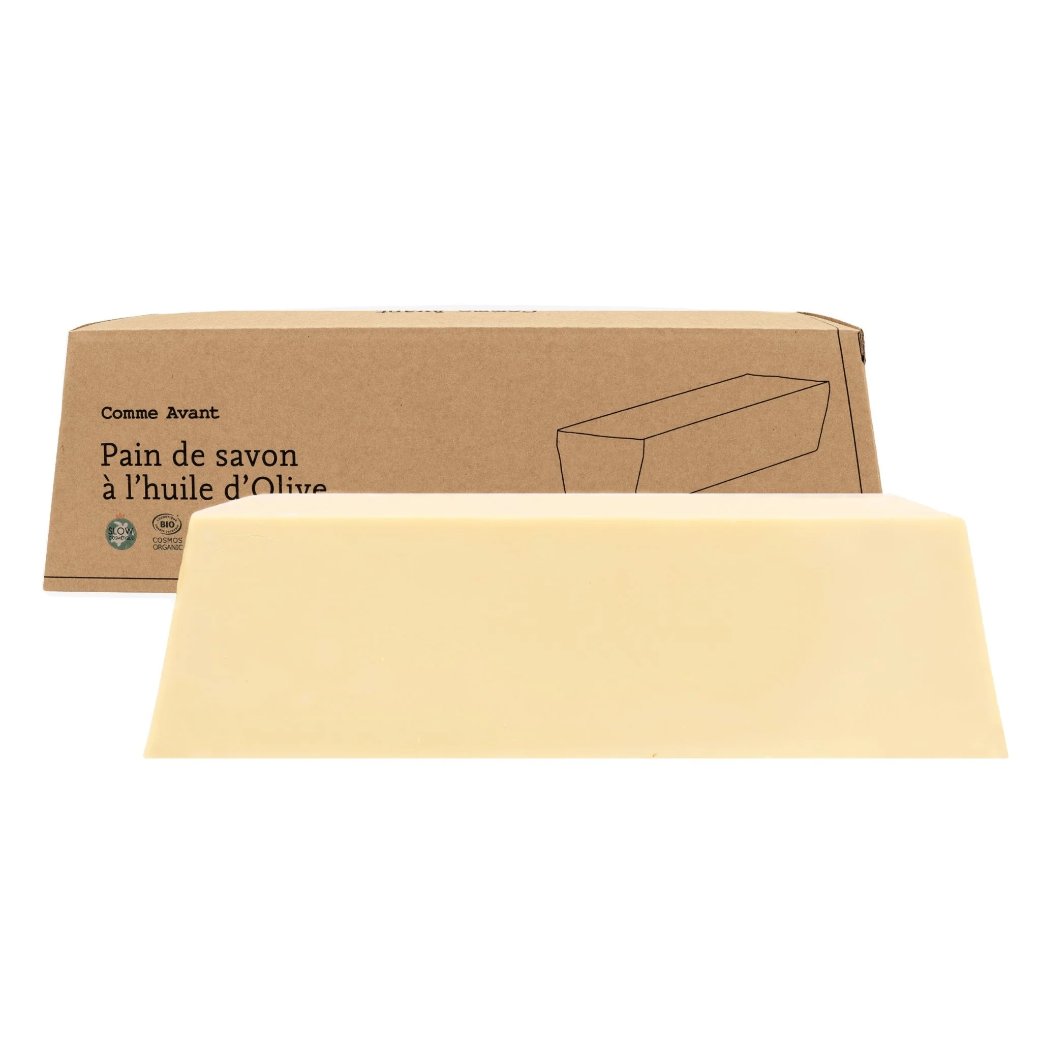 Savon à l'huile d'olive - Version 1 - 1 savon - 100g / Sans