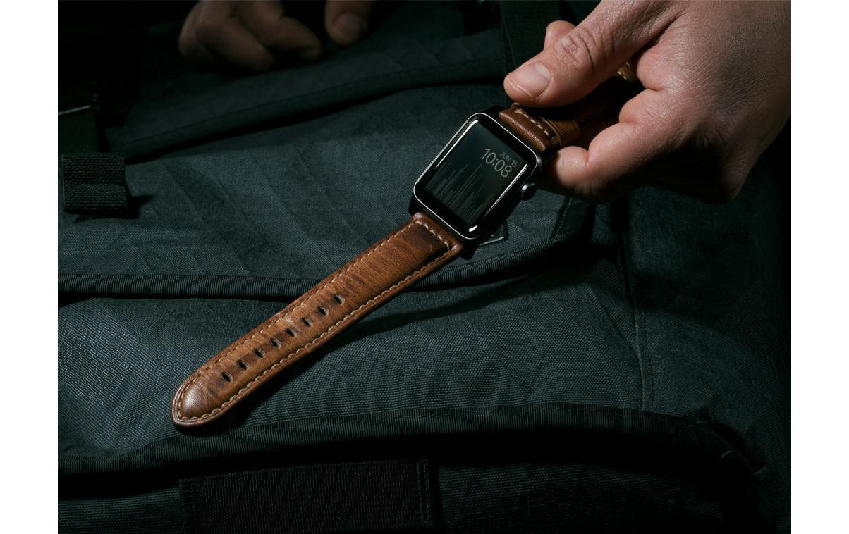 Lederarmband Traditional Strap Apple Watch Braun/SchwarzPremium-Lederarmband für die Apple Watch