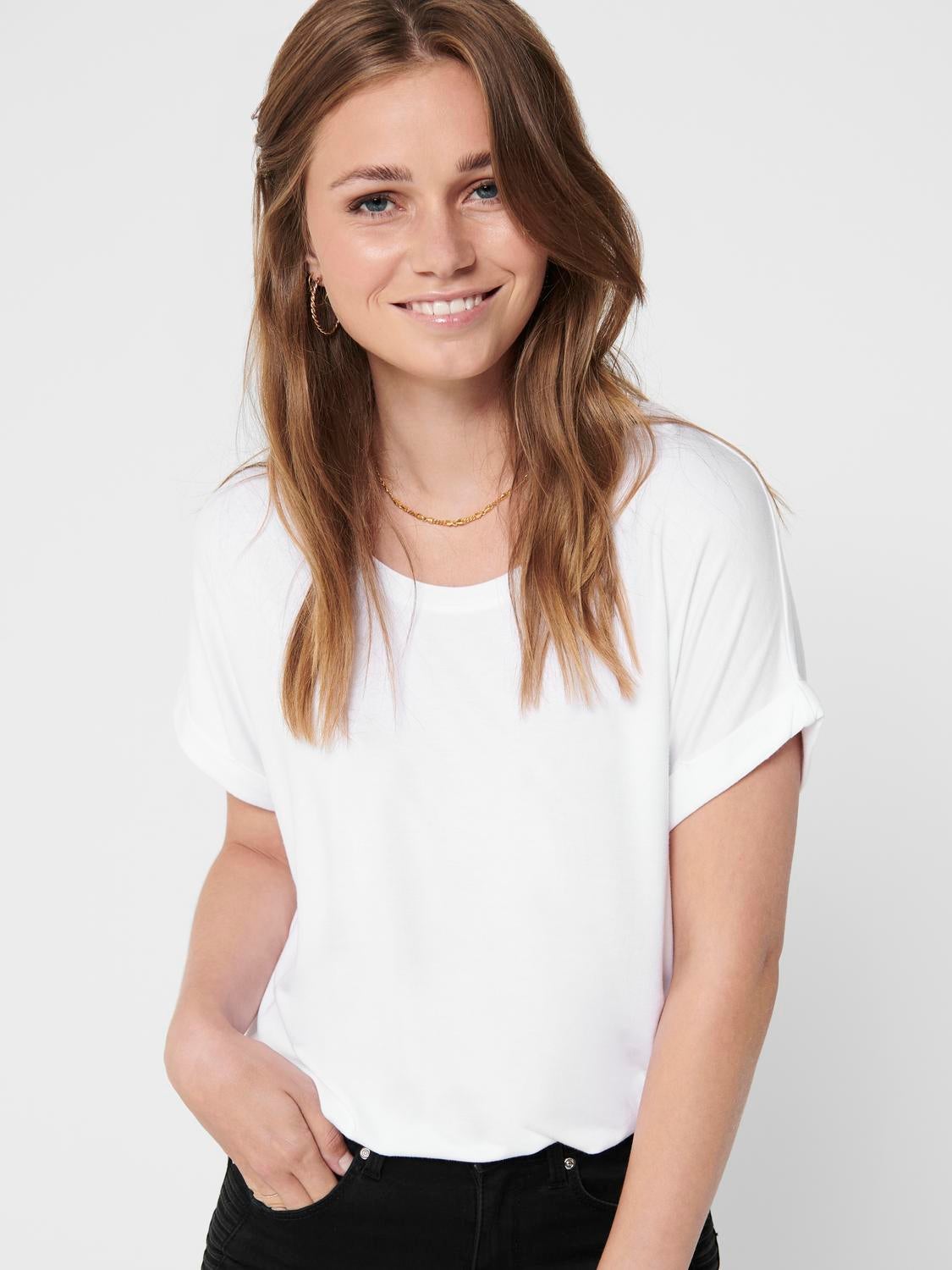 ONLMOSTER Top White