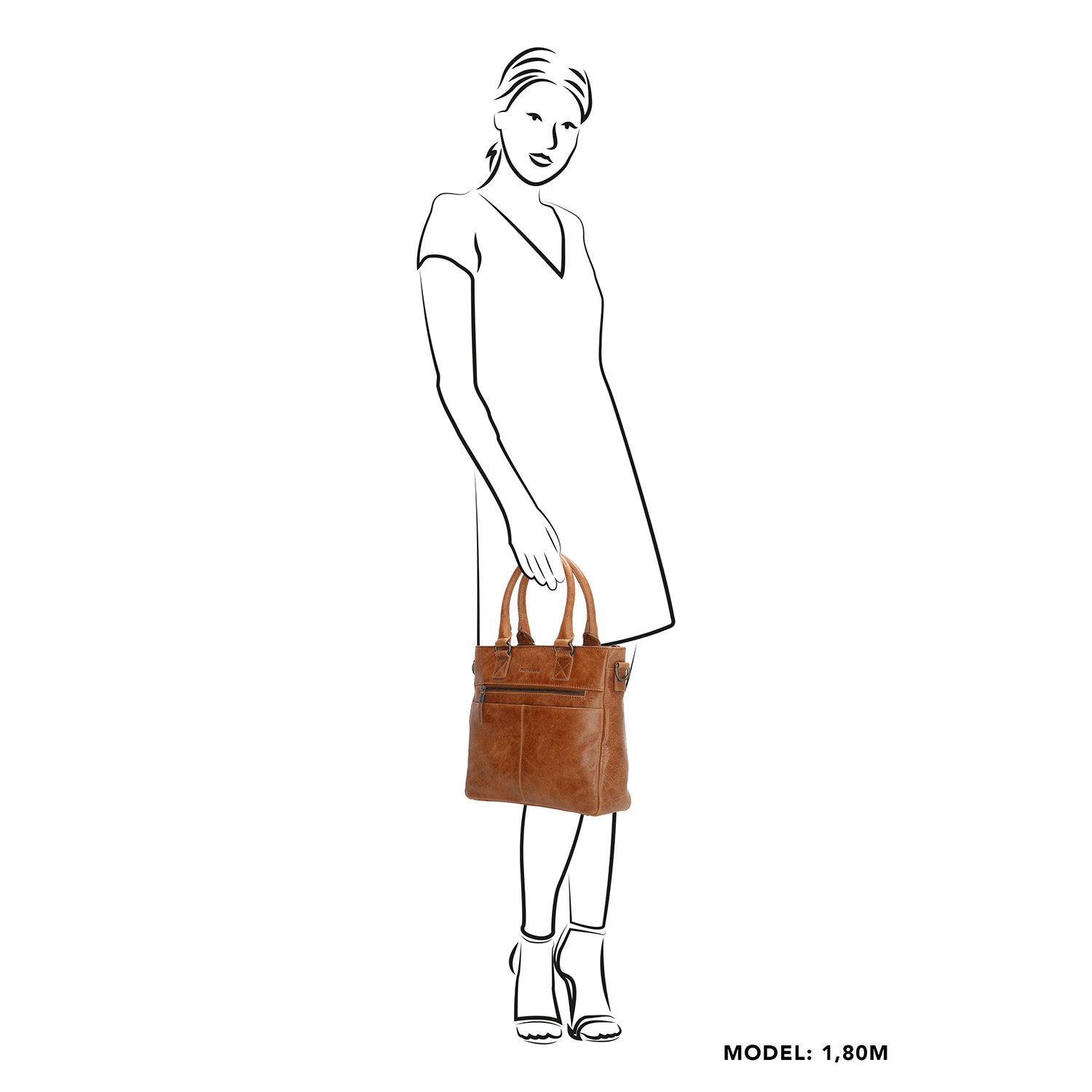 Micmacbags Porto Handtas zwart II