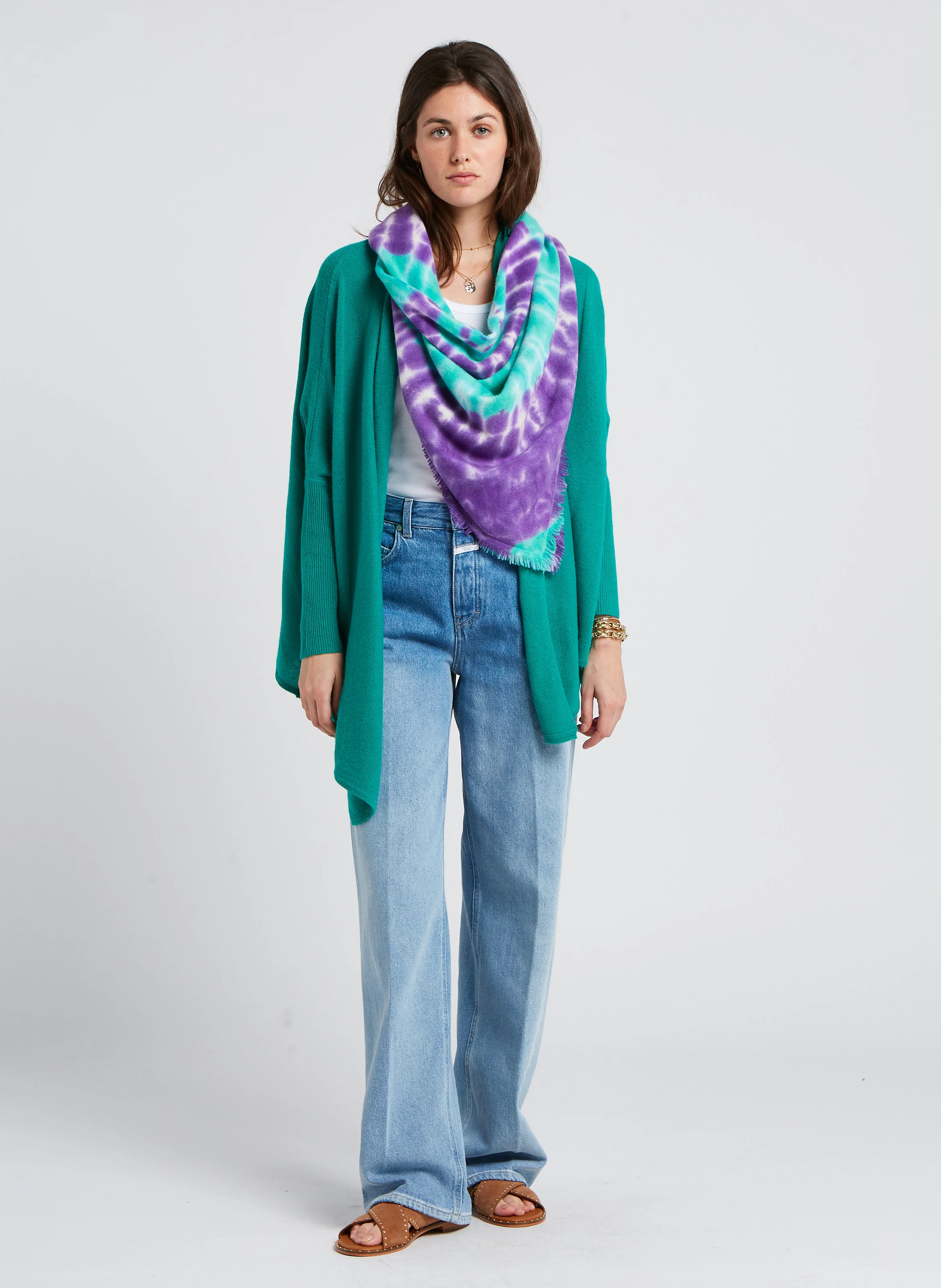 LOUKA - Gilet en cachemire | Vert
