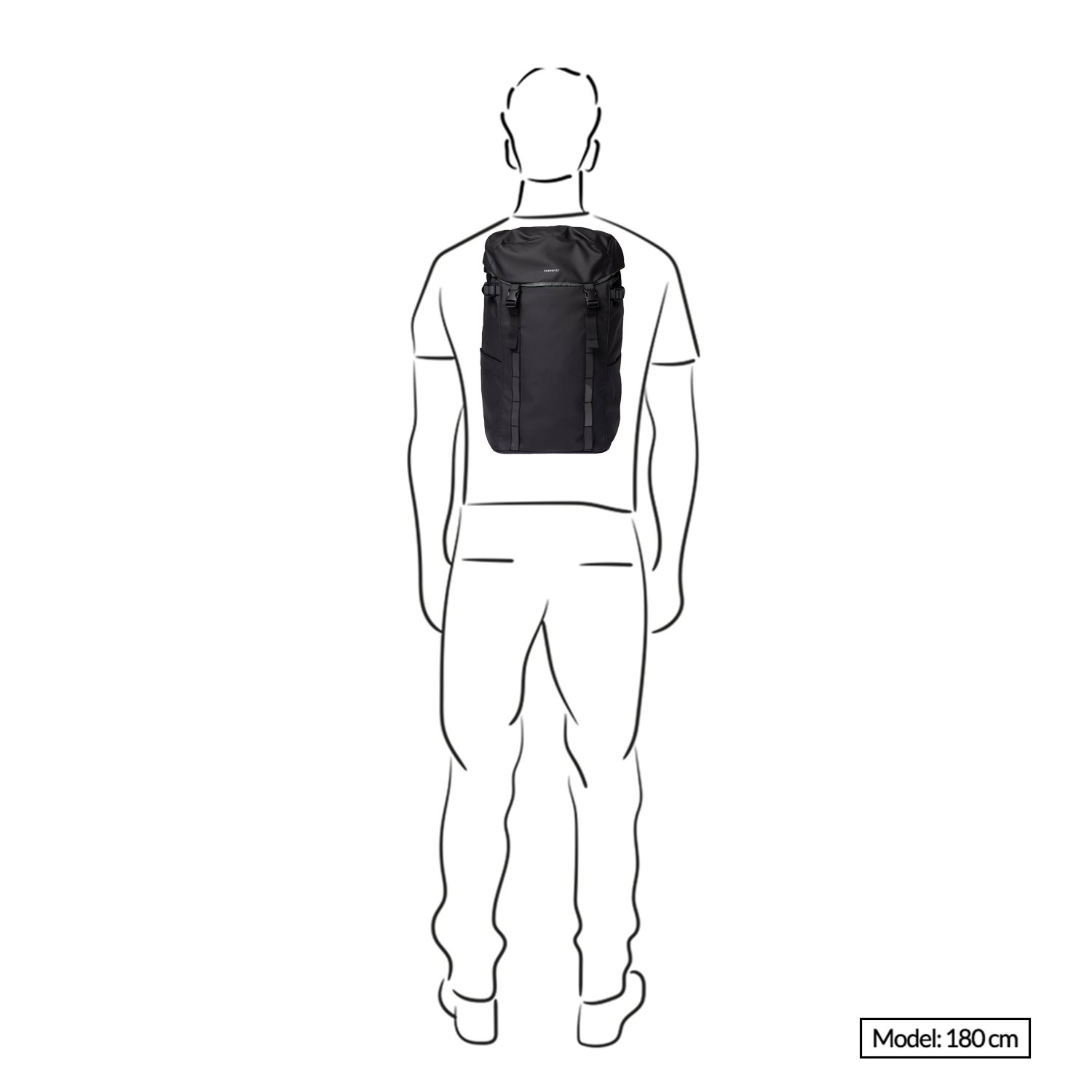 Sandqvist Jonatan Backpack black