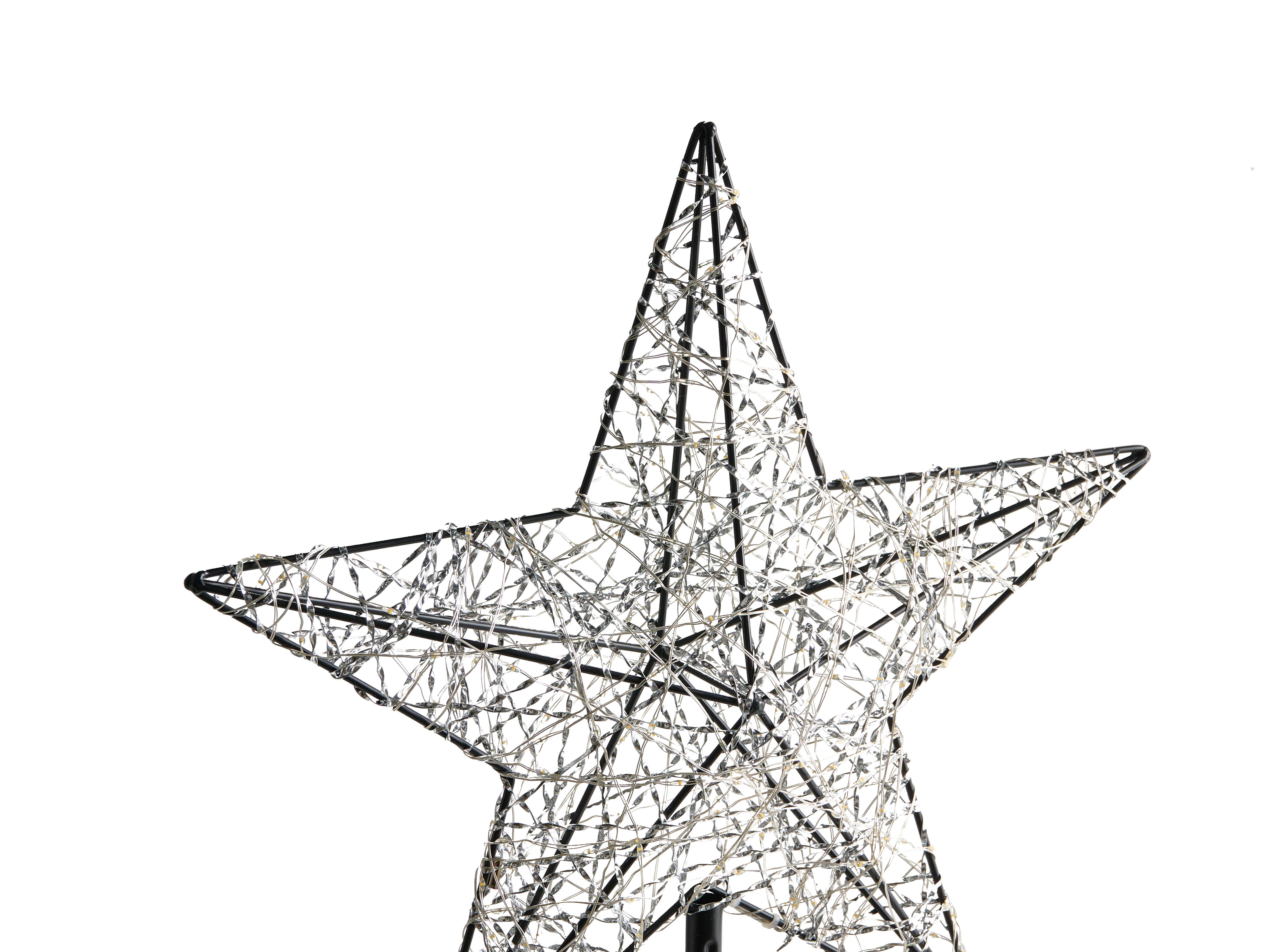 Buitendecoratie LED SANNAN Ster 110 cm Zwart